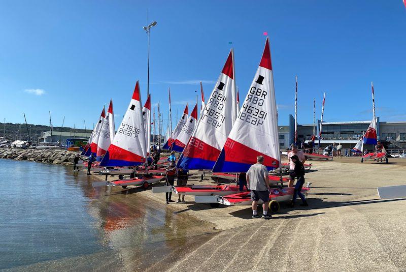 ITCA Topper Super South Championship at Weymouth photo copyright Roger Cerrato taken at Weymouth & Portland Sailing Academy and featuring the Topper class