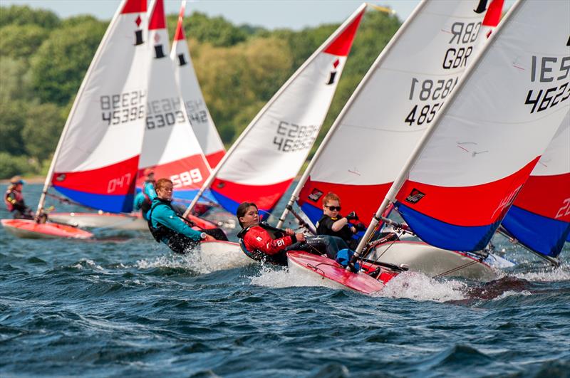 NS5 GJW Direct Topper Spring Championship at Rutland photo copyright Dave Wood taken at Rutland Sailing Club and featuring the Topper class