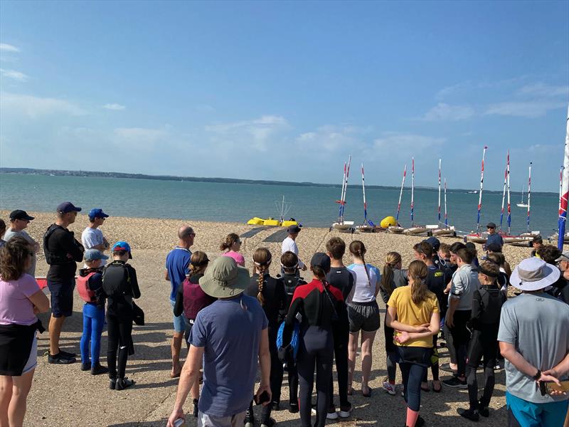 Rooster Southern Topper Travellers at Stokes Bay photo copyright Roger Cerrato taken at Stokes Bay Sailing Club and featuring the Topper class