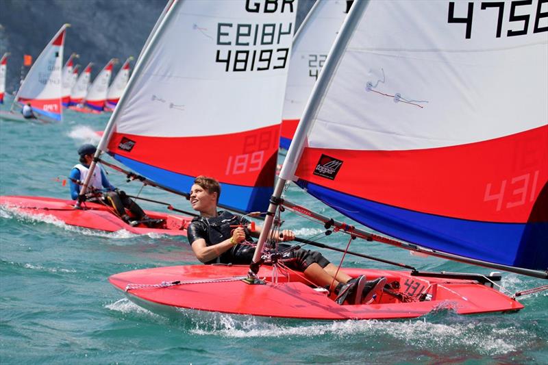 Topper Worlds 2022 at Lake Garda photo copyright James Harle, Alex Dean, Mauro Melandri taken at Fraglia Vela Riva and featuring the Topper class