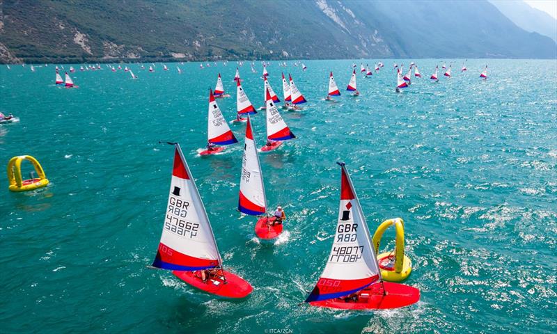 Topper Worlds 2022 at Lake Garda photo copyright James Harle, Alex Dean, Mauro Melandri taken at Fraglia Vela Riva and featuring the Topper class