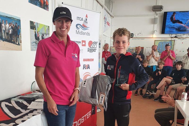 Ethan Rhodes wins the 4.2 Trophy - GJW Direct ITCA National Topper Series NS1-South open meeting at Island Barn photo copyright ITCA taken at Island Barn Reservoir Sailing Club and featuring the Topper class