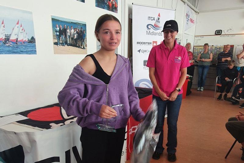 Katherine Gunn wins the 5.3 Trophy - GJW Direct ITCA National Topper Series NS1-South open meeting at Island Barn photo copyright ITCA taken at Island Barn Reservoir Sailing Club and featuring the Topper class