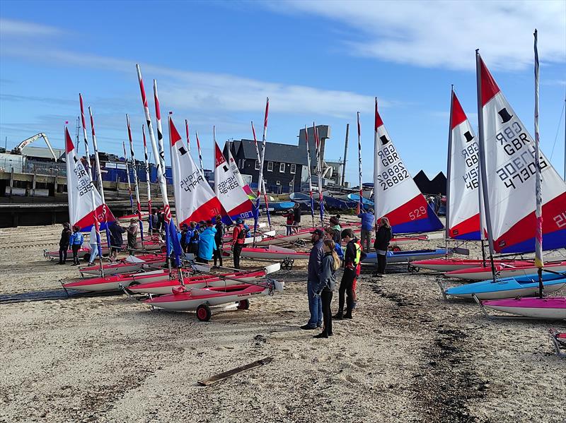 ITCA London and South East Topper Traveller Autumn Series at Whitstable photo copyright Oli Yates taken at Whitstable Yacht Club and featuring the Topper class