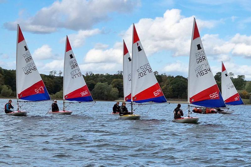 ITCA (GBR) National Team Training for Toppers at Northampton photo copyright Gawain Edwards taken at Northampton Sailing Club and featuring the Topper class