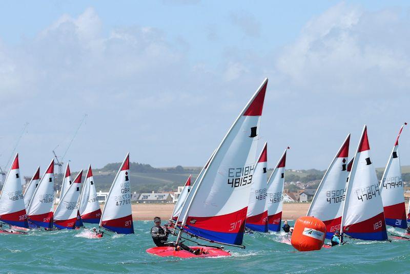 Topper Travellers at Shoreham photo copyright Warwick Baker / www.warwickpics.com taken at Shoreham Sailing Club and featuring the Topper class