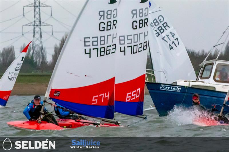 GJW Direct Bloody Mary 2023 - part of the Seldén SailJuice Winter Series photo copyright Tim Olin / www.olinphoto.co.uk taken at Queen Mary Sailing Club and featuring the Topper class