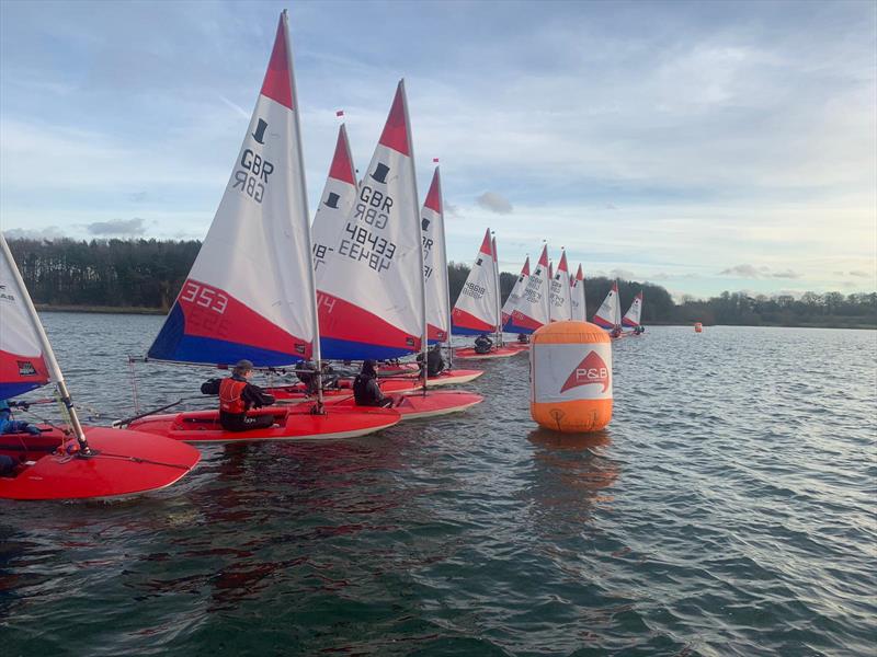 Start Practise at the ITCA (GBR) Invitational Coaching photo copyright Steve Irish taken at Northampton Sailing Club and featuring the Topper class