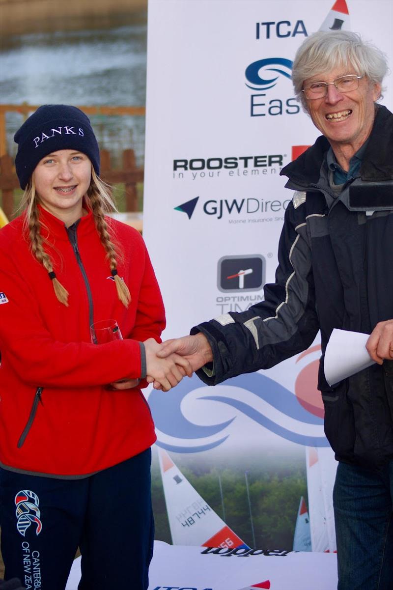 ITCA Eastern Region Round 3 at Hunts - 5.3 winner Ellie Thwaites photo copyright John Blackman Nor taken at Hunts Sailing Club and featuring the Topper class