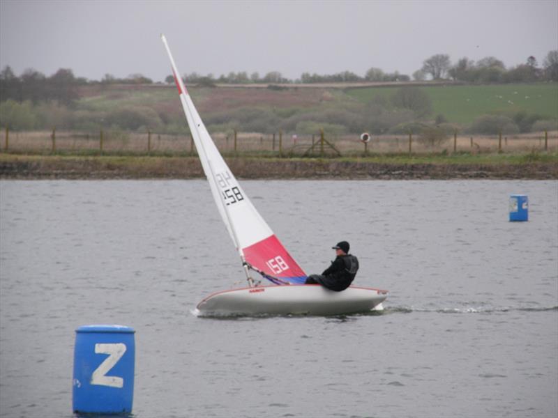 1st Junior Nayth Kukla during the Border Counties Midweek Sailing at Shotwick photo copyright Brian Herring taken at Shotwick Lake Sailing and featuring the Topper class
