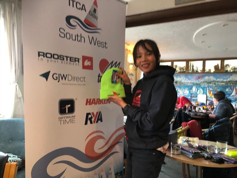 Leo Kaneko wins the Endeavour prize in the Paignton Topper Open photo copyright Graeme Montgomery taken at Paignton Sailing Club and featuring the Topper class