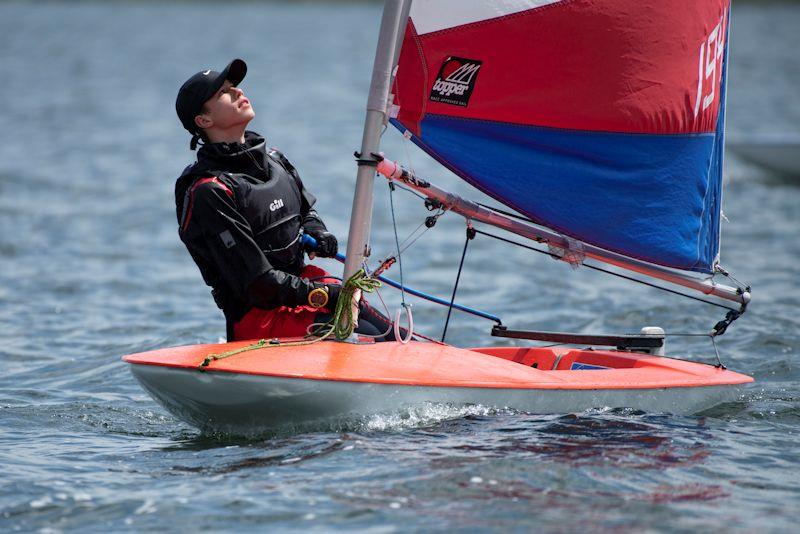 Robert Hole was the first Under-15 at Cambridgeshire Youth League event 2 at Grafham Water - photo © Paul Sanwell / OPP