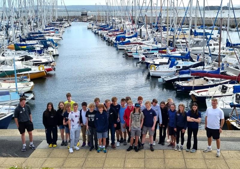 Very happy (and tired) Sailors/Coaches at the end of the ITCA (GBR) Invitation Coaching at Poole - photo © Karen Edwards