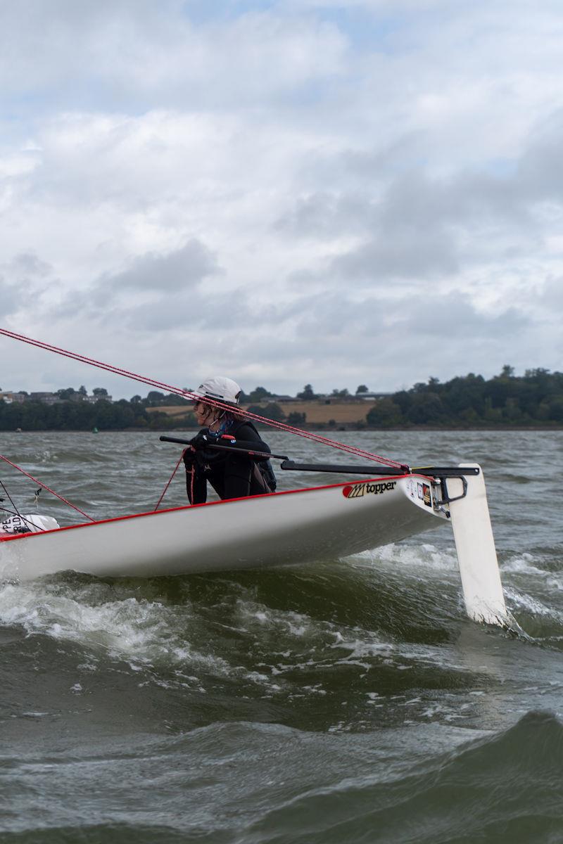 Big waves during the Starcross Junior Regatta 2023 photo copyright Tom Wild taken at Starcross Yacht Club and featuring the Topper class