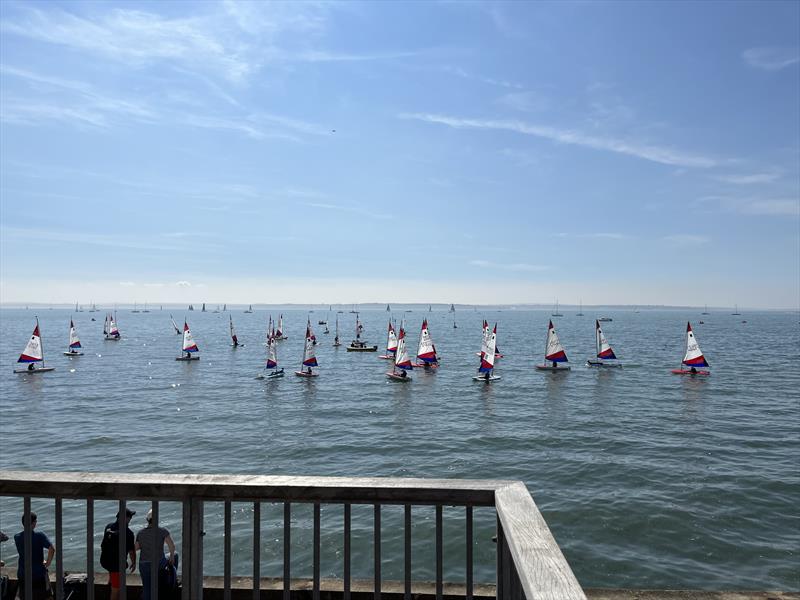 Hill Head Topper Open photo copyright Roger Cerrato taken at Hill Head Sailing Club and featuring the Topper class