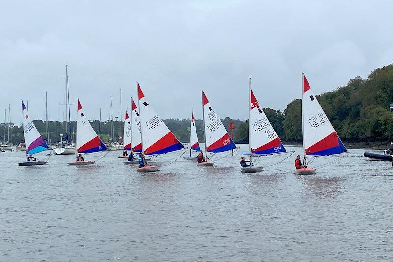 SWYSA Winter Race Coaching at Saltash photo copyright Peter Solly taken at Saltash Sailing Club and featuring the Topper class