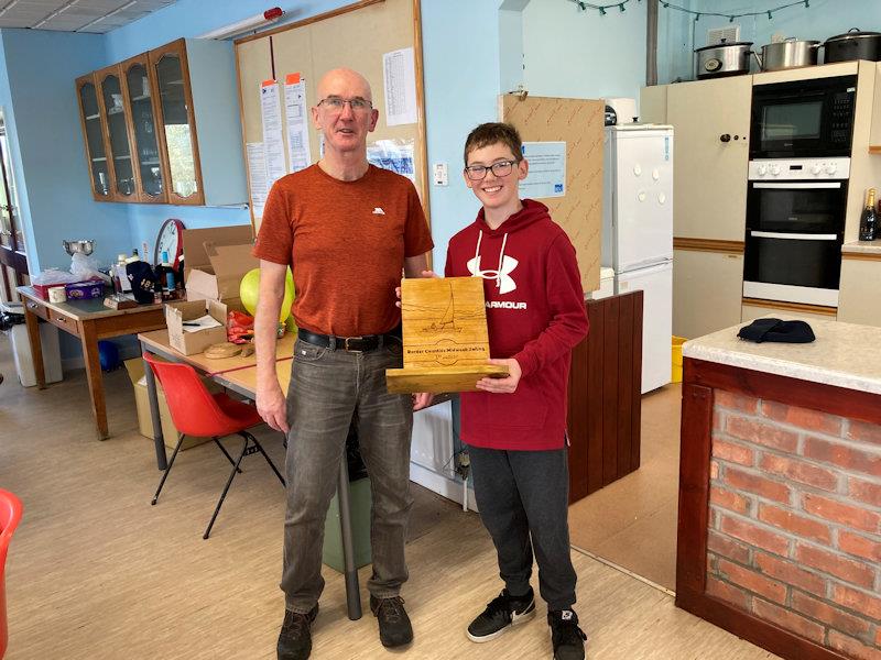 Nayth Twiggs, first Junior - Border Counties Midweek Sailing concludes at Winsford Flash photo copyright Brian Herring taken at Winsford Flash Sailing Club and featuring the Topper class