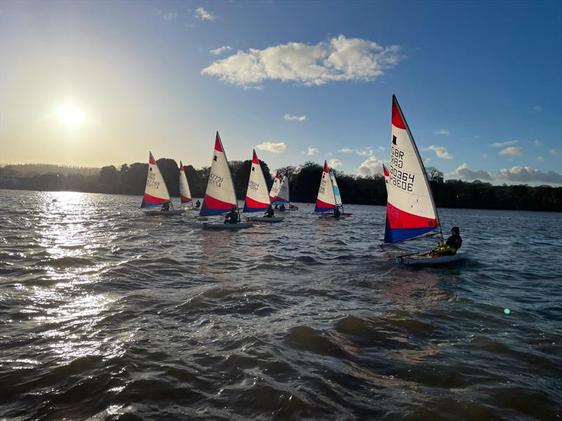 SWYSA Winter Race Coaching at Starcross photo copyright Peter Solly taken at Starcross Yacht Club and featuring the Topper class