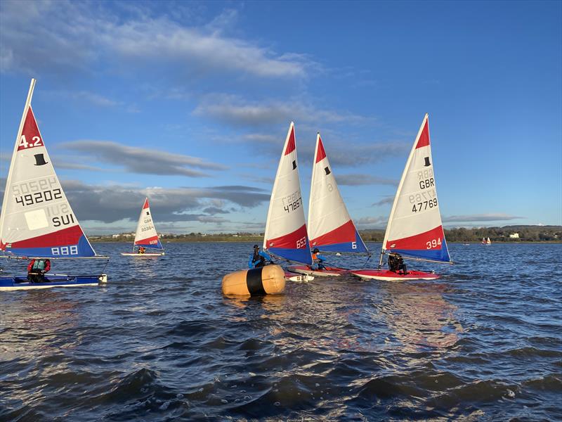 SWYSA Winter Race Coaching at Starcross photo copyright Peter Solly taken at Starcross Yacht Club and featuring the Topper class