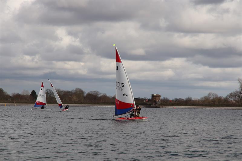 Jake Davies during the Topper Winter Regatta at Island Barn photo copyright Will Helyer taken at Island Barn Reservoir Sailing Club and featuring the Topper class