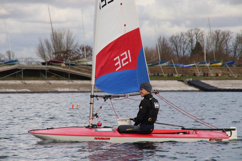 Fraser Ferguson during the Topper Winter Regatta at Island Barn - photo © Will Helyer