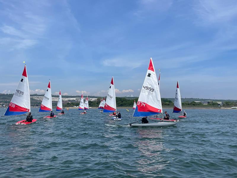 Rooster Southern Topper Traveller Series Event 2 at Portchester Sailing Club photo copyright Jo Miller taken at Portchester Sailing Club and featuring the Topper class