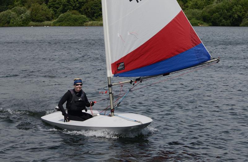 Debs Steele at the 12th SESCA Antigua Sailing Day Regatta photo copyright David Loney taken at St Edmundsbury Sailing & Canoeing Association and featuring the Topper class