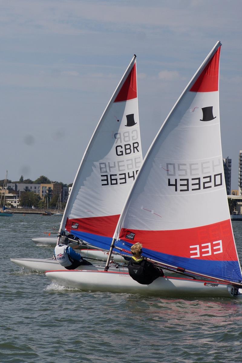 London and South East Region Topper Training weekend at Medway Yacht Cub photo copyright Richard Janulewicz / www.sharkbait.org.uk taken at  and featuring the Topper class