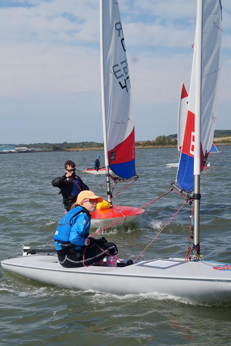 London and South East Region Topper Training weekend at Medway Yacht Cub photo copyright Richard Janulewicz / www.sharkbait.org.uk taken at  and featuring the Topper class