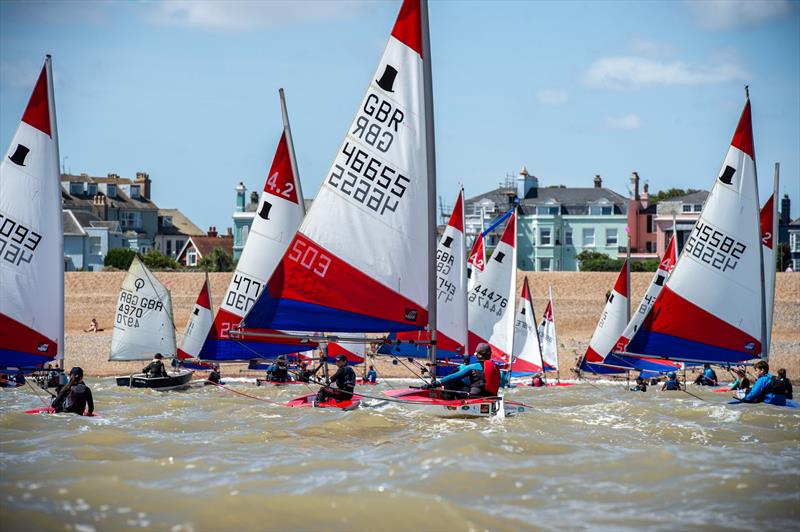 Day 1 - NSSA National Youth Regatta at Downs supported by P&B photo copyright Jonathan Bentman taken at Downs Sailing Club and featuring the Topper class