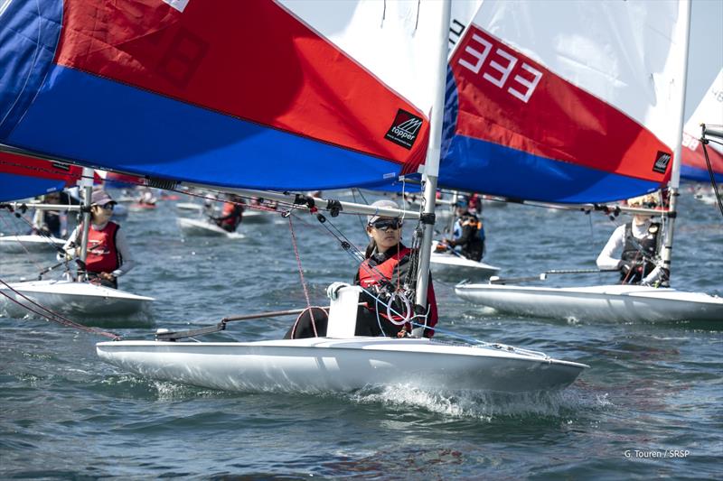 International Topper World Championships 2026 at St Pierre Quiberon, France photo copyright Gérard Touren taken at Société des Régates de Saint Pierre Quiberon and featuring the Topper class