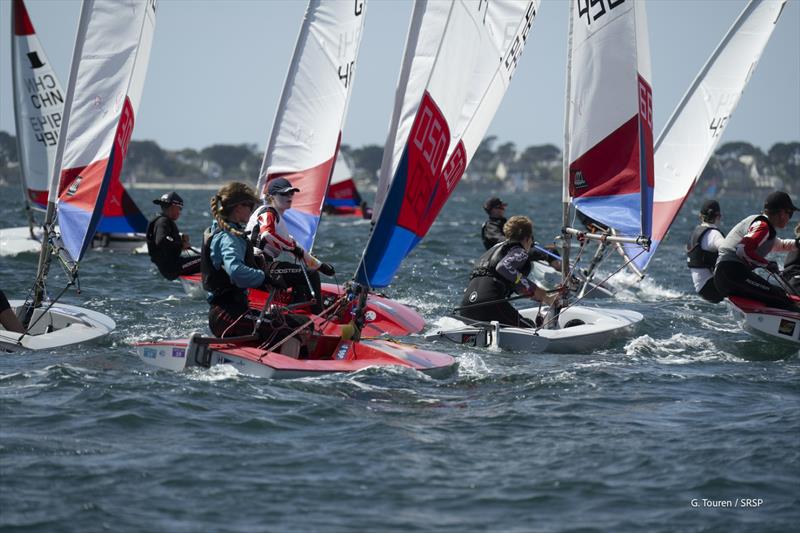 International Topper World Championships 2026 at St Pierre Quiberon, France photo copyright Gérard Touren taken at Société des Régates de Saint Pierre Quiberon and featuring the Topper class