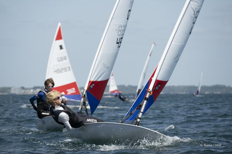 International Topper World Championships 2026 at St Pierre Quiberon, France photo copyright Gérard Touren taken at Société des Régates de Saint Pierre Quiberon and featuring the Topper class