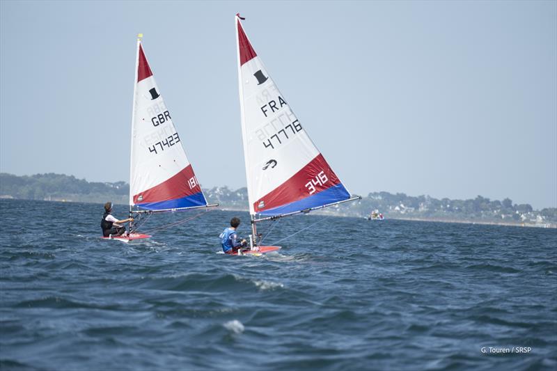 International Topper World Championships 2026 at St Pierre Quiberon, France photo copyright Gérard Touren taken at Société des Régates de Saint Pierre Quiberon and featuring the Topper class