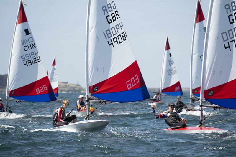 International Topper World Championships 2026 at St Pierre Quiberon, France photo copyright Gérard Touren taken at Société des Régates de Saint Pierre Quiberon and featuring the Topper class