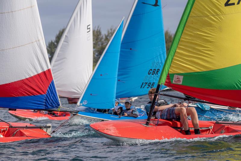 Soon after the start - Junior and Youth open meeting at Notts County  photo copyright David Eberlin taken at Notts County Sailing Club and featuring the Topper class