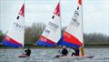 Topper Winter Regatta at Island Barn - Martha Shorter (4.2 30202) overtaking Dan Yamamoto (4.2 47647) and about to take Toby Swinson-Howard (5.3 48930)