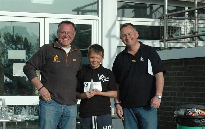Ben McElroy finishes 3rd in the Virtual Rigger Topper 4.2 Inlands photo copyright Caroline Randeria taken at Grafham Water Sailing Club and featuring the Topper 4.2 class