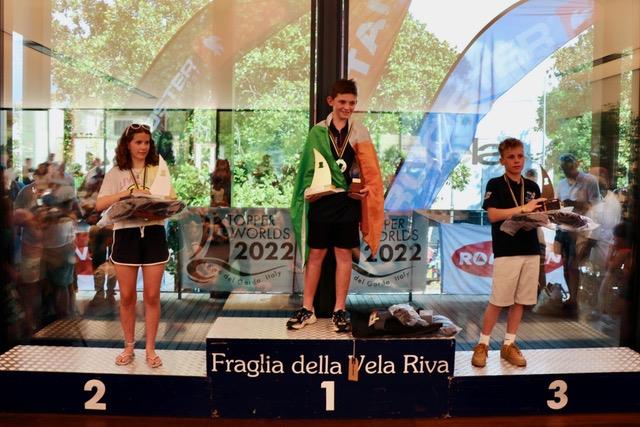 4.2 podium in the Topper Worlds 2022 at Lake Garda - photo © James Harle, Alex Dean, Mauro Melandri