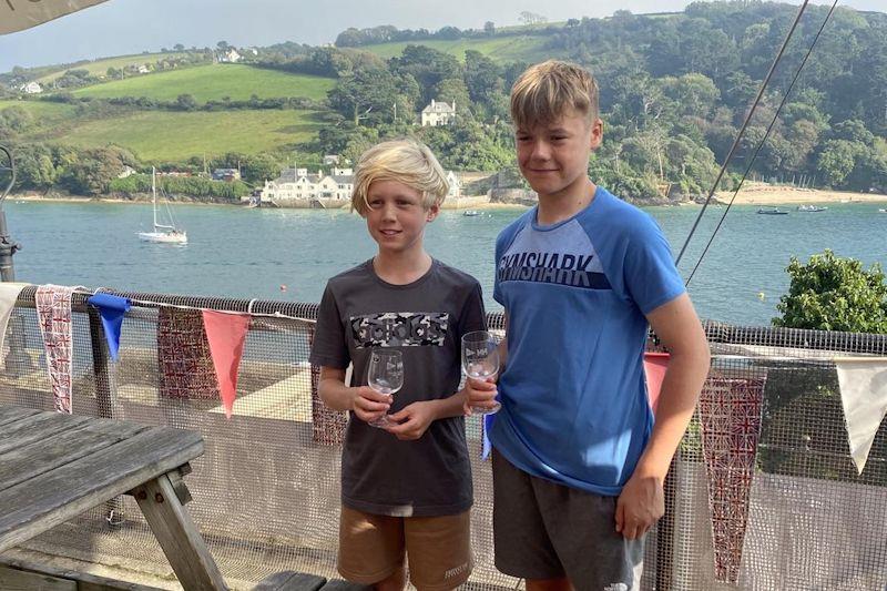 Finley Kirby wins the 4.2 fleet, and Harry Mills wins the 5.3 fleet, at the Topper SW Traveller Series at Salcombe - photo © James Mills