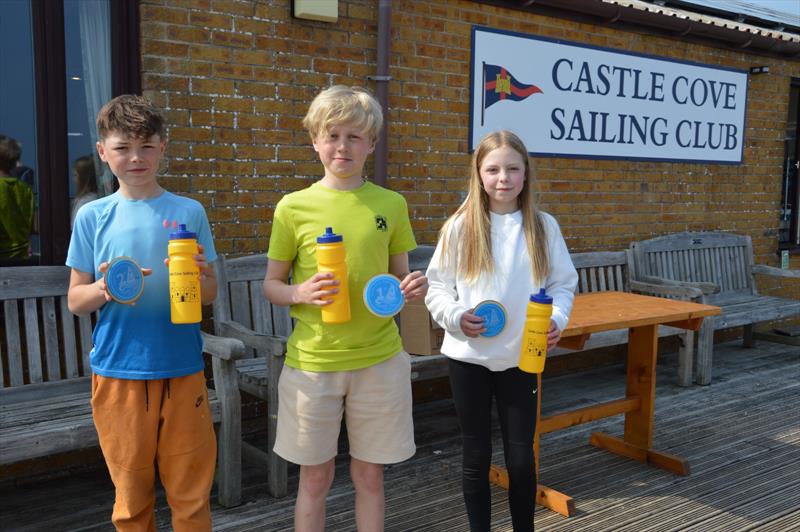 4.2 Podium in the South West ITCA Traveller at Castle Cove photo copyright James Mills taken at Castle Cove Sailing Club and featuring the Topper 4.2 class