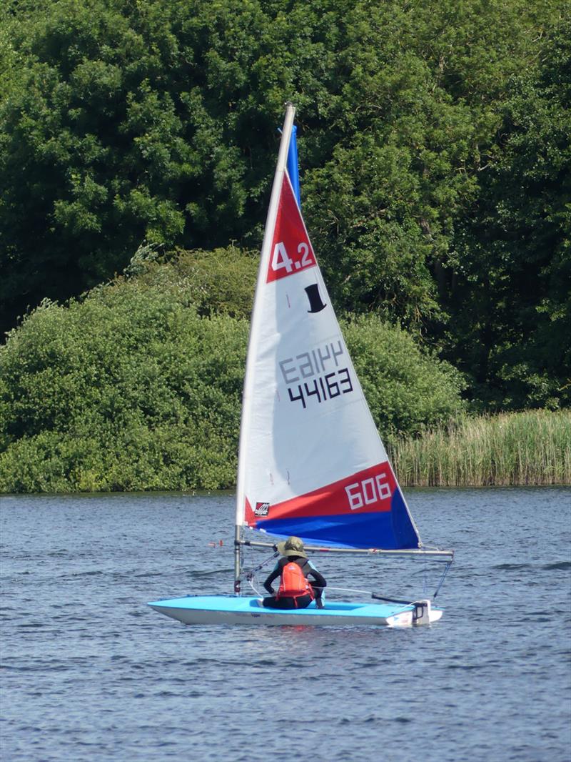 1st Junior Adam Davies at the 12th SESCA Antigua Sailing Day Regatta photo copyright David Loney taken at St Edmundsbury Sailing & Canoeing Association and featuring the Topper 4.2 class
