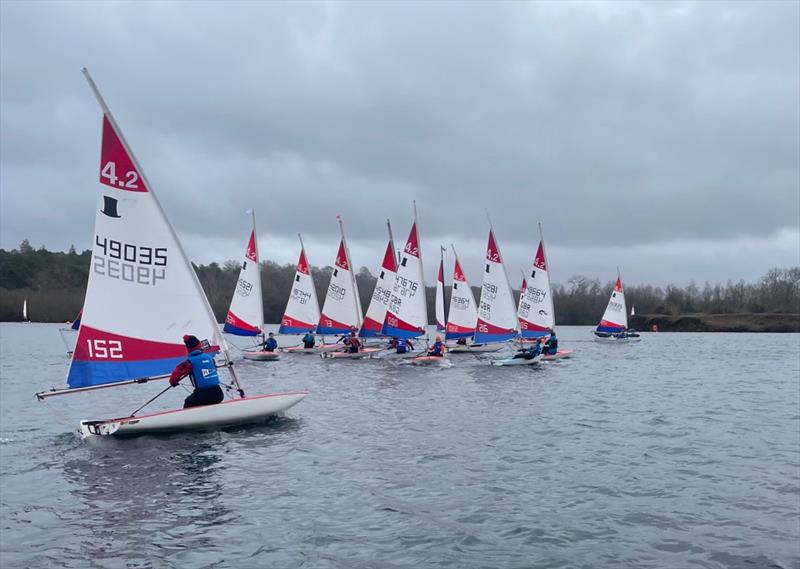 Rooster ITCA Southern Area Travellers at Spinnaker Sailing Club photo copyright Sally Wilson taken at Spinnaker Sailing Club and featuring the Topper 4.2 class