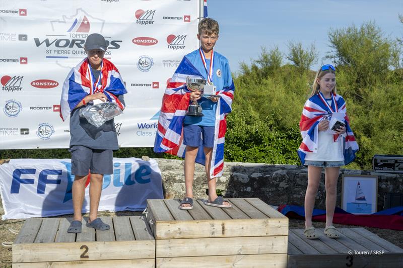 Topper 4.2 podium - International Topper World Championships 2026 at St Pierre Quiberon, France - photo © Gérard Touren