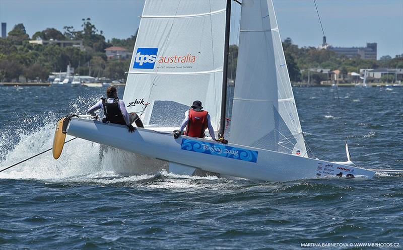 Day three of the Tornado World Championship in Perth photo copyright Martina Barnetova / www.mbphotos.cz taken at Nedlands Yacht Club and featuring the Tornado class