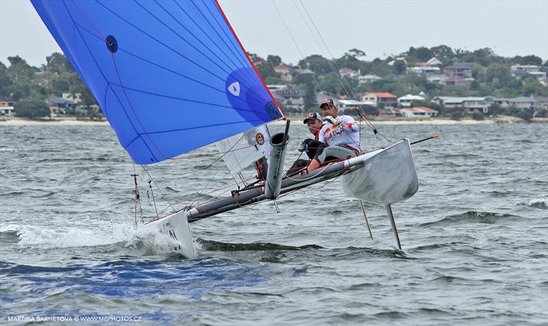 Day three of the Tornado World Championship in Perth photo copyright Martina Barnetova / www.mbphotos.cz taken at Nedlands Yacht Club and featuring the Tornado class