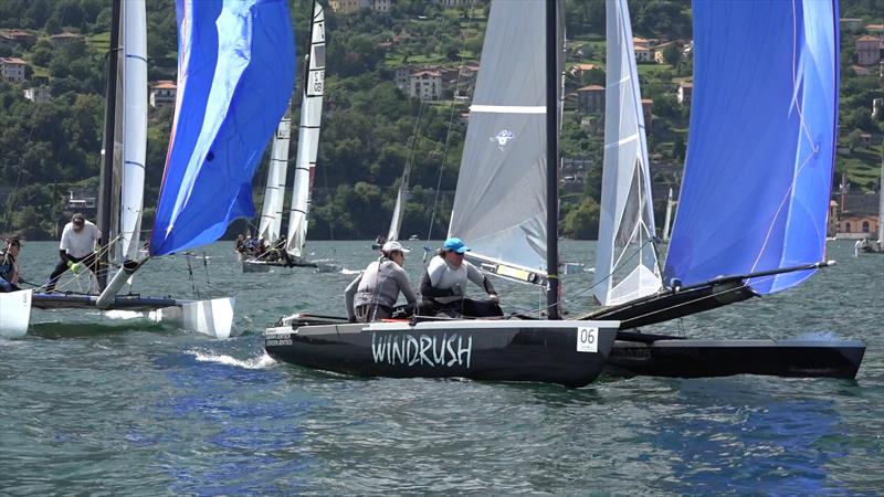 Tornado Europeans at Lake Como day 3 photo copyright Icarus Sailing Media taken at Centro Vela Dervio and featuring the Tornado class