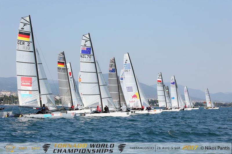 Tornado Worlds at Thessaloniki, Greece day 2 photo copyright Nikos Pantis taken at Nautical Club of Thessaloniki and featuring the Tornado class