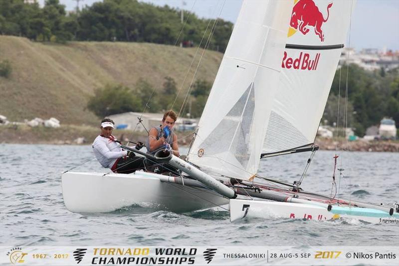 Dany Paschalidis and Petros Konstantinidis win the Tornado Worlds photo copyright Nikos Pantis taken at Nautical Club of Thessaloniki and featuring the Tornado class