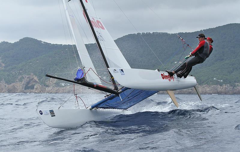 2013 Tornado World Championships day 3 photo copyright Martina Barnetova taken at Club Nautico Santa Eularia and featuring the Tornado class